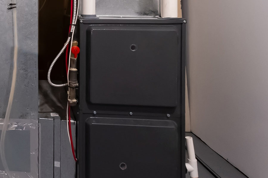 Residential furnace unit with panels