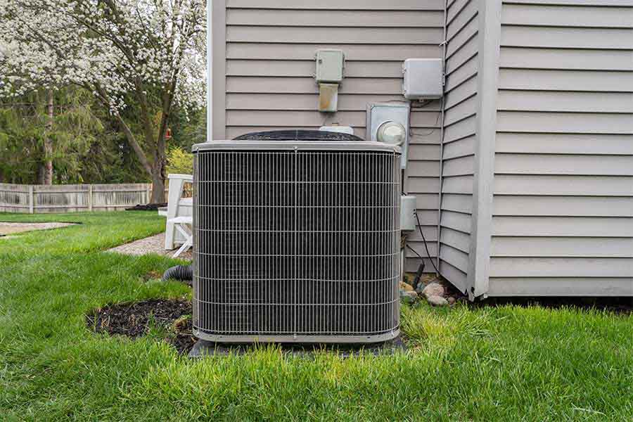 Outdoor AC compressor replacement service performed in Oxford MS